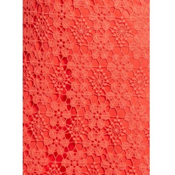 TAHARI ASL: Lace Fit & Flare Minidress In Coral (NWT) - Picture 7 of 7
